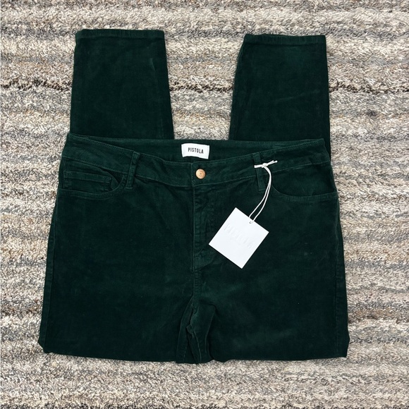 Pistola Mid Rise Ankle Skinny Jeans In Dark Forest Sz 32 NWT | Pistola Jeans - - Picture 1 of 12